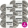 Bernat Blanket Yarn, Silver Steel Jumbo Pack of Lightweight Crochet