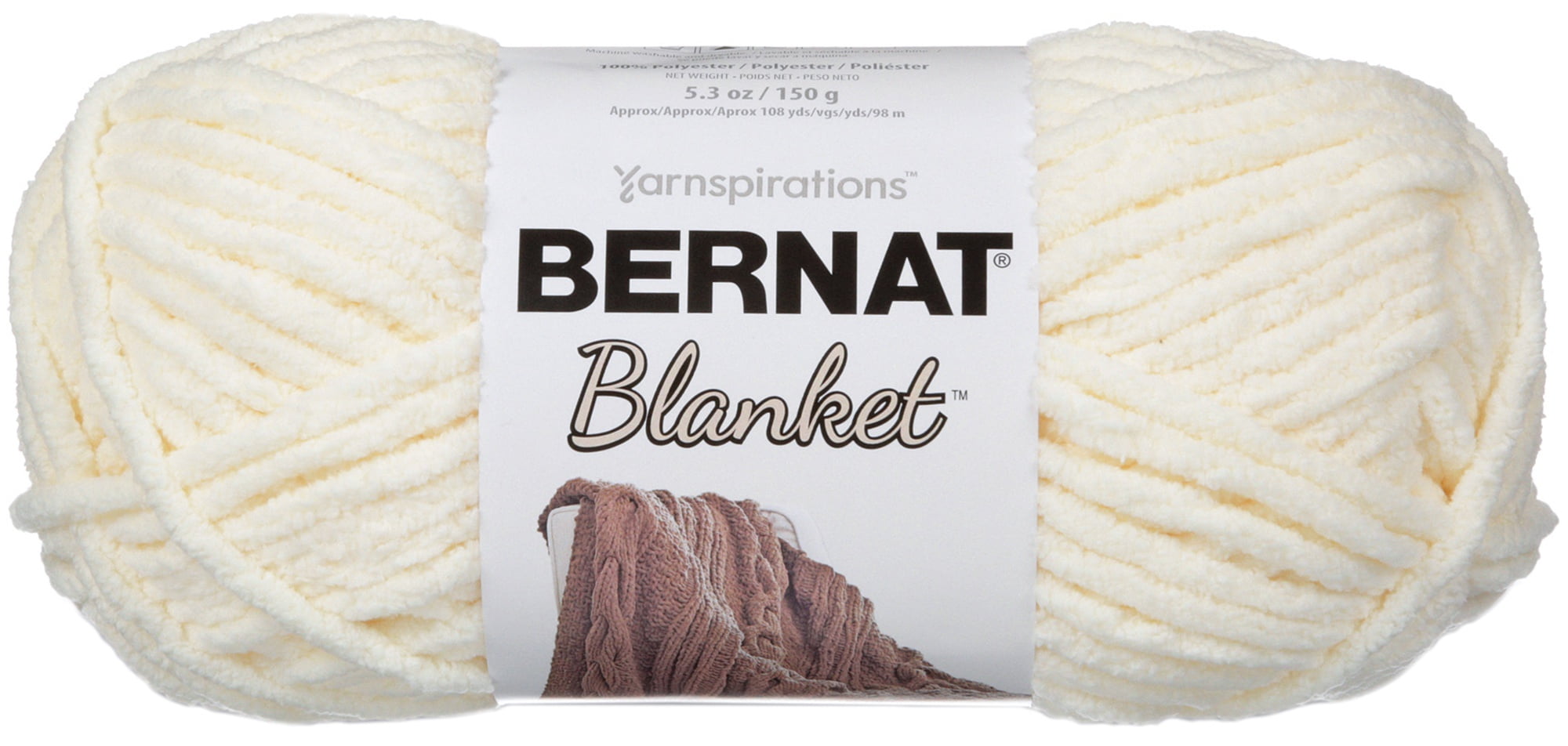 Bernat Super Soft Chunky Big Polyester Blanket Yarn 150 g 5.3 oz Oceanside Walmart