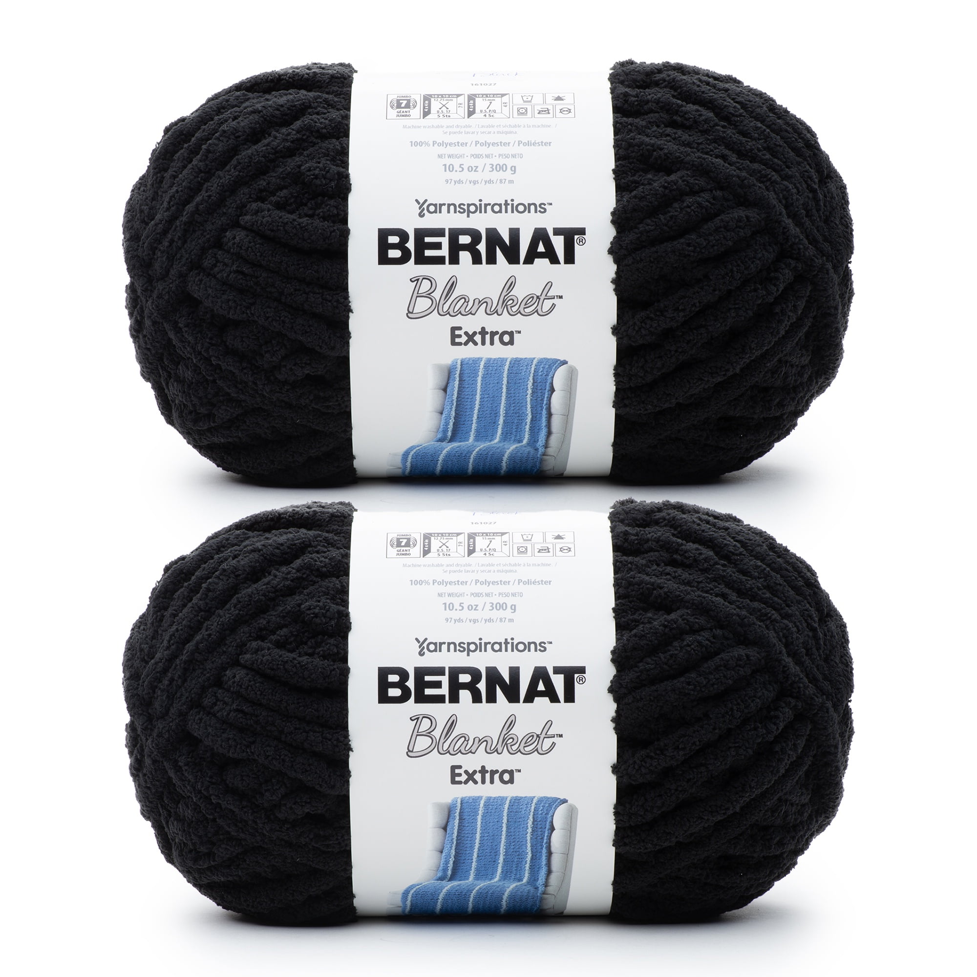 Bernat® Blanket extra™ #7 Jumbo Polyester Yarn, Indigo 10.5oz/300g