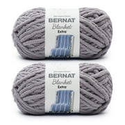 Bernat® Blanket extra™ #7 Jumbo Polyester Yarn, Gray orchid 10.5oz/300g 97 Yards (2 Pack)