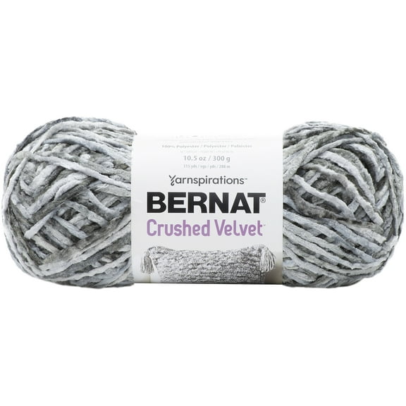 Bernat Bulky 100% Polyester Soft Gray Yarn, 315 yd