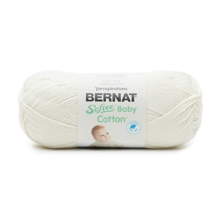 Bernat Cotton Softee Baby Cotton Yarn (120g/4.2 oz), Cotton