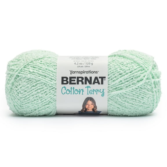 Bernat Cotton Terry Yarn-Freshmint