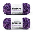 thumbnail image 1 of Bernat Crushed Velvet Potent Purple Yarn - 2 Pack of 300g/10.5oz - Polyester - 5 Bulky - 315 Yards - Knitting/Crochet, 1 of 3