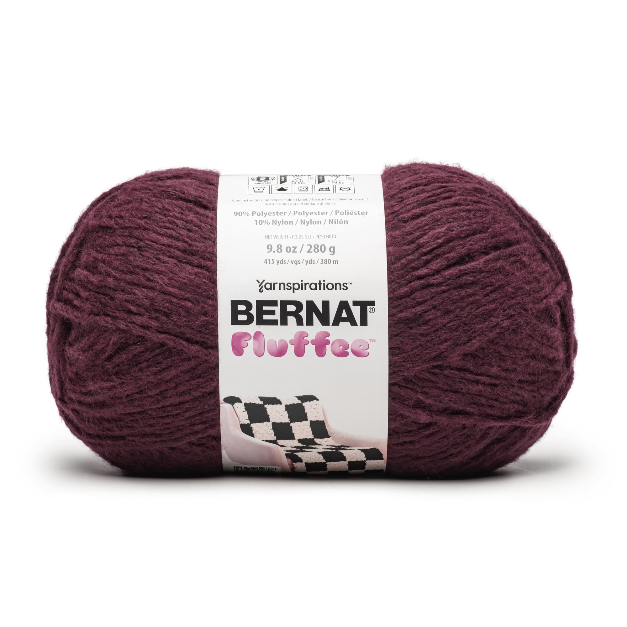 Bernat® Fluffee™ #5 Bulky Blend Yarn, Forest 9.8oz/280g 415 Yards