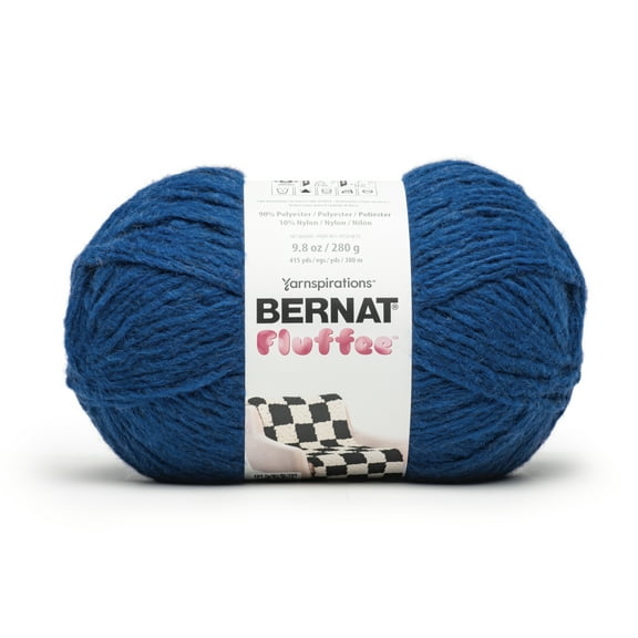 Bernat® Fluffee™ #5 Bulky Blend Yarn, Ocean Depths 9.8oz/280g 415 Yards
