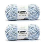 Bernat® Forever Fleece™ #6 Super Bulky Polyester Yarn, Blue Wave 9.9oz/280g, 194 Yards (2 Pack)