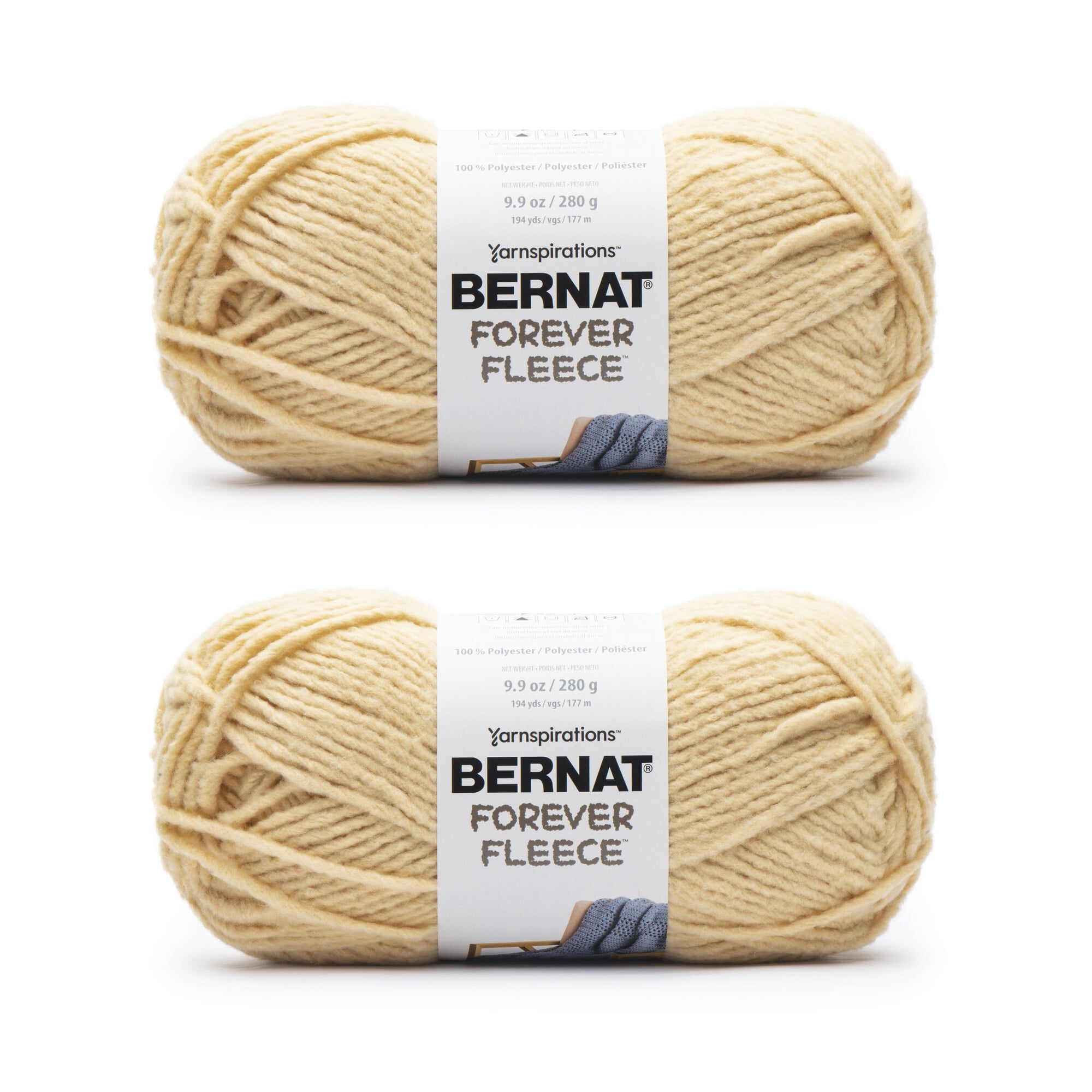 Bernat® Forever Fleece™ #6 Super Bulky Polyester Yarn, Rain 9.9oz