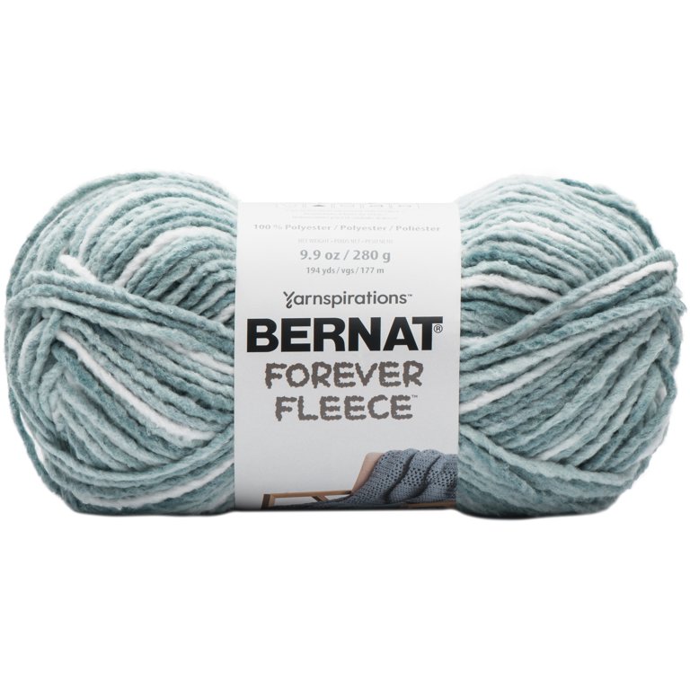 Bernat Forever Fleece Yarn - Peppermint