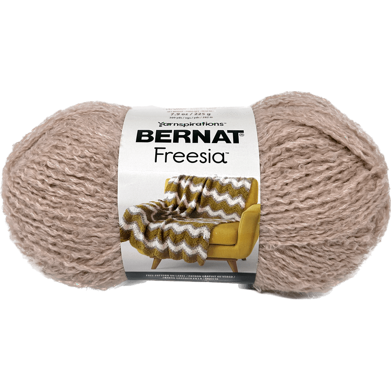 Bernat Freesia Wool Blend Bulky Knitting Crochet Yarn Pink Dust