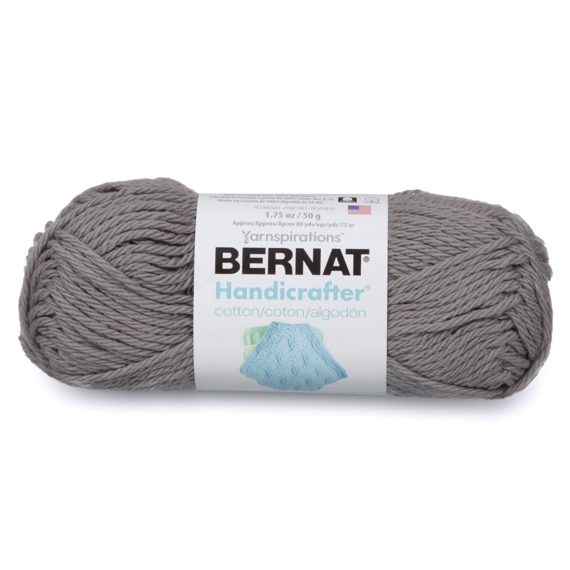  Craft County 100% Cotton Yarn Medium (Size 4) – Weaving,  Knitting, and Crochet – Overcast (120 Yards)