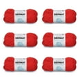 thumbnail image 1 of Bernat® Handicrafter® #4 Medium Cotton Yarn, Red 1.75oz/50g, 80 Yards (6 Pack), 1 of 9