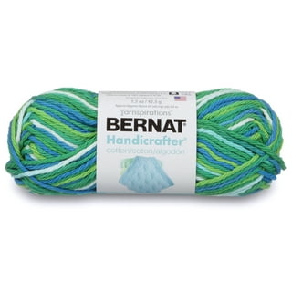  Bernat Handicrafter Cotton Yarn, Gauge 4 Medium Worsted,  Salt/Pepper