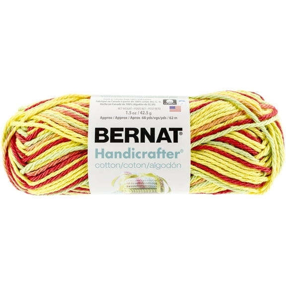 Bernat Handicrafter Cotton Yarn, 1.5 Oz, Peace
