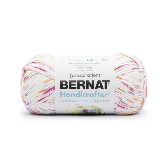 Bernat® Handi Cotton BB™ #4 Worsted (Medium) Cotton Yarn, Floral Prints 12oz/340g 608 Yards