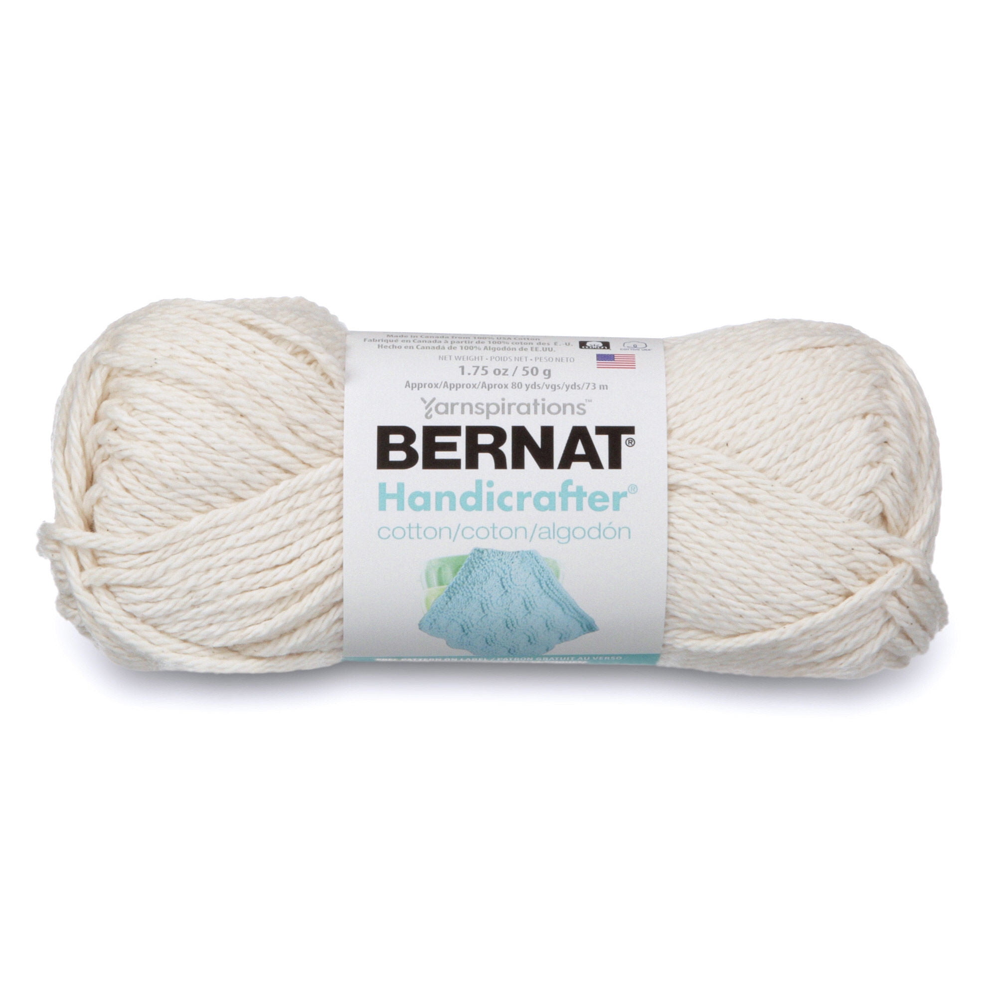 Bernat Handicrafter Cotton Yarn 50G 1.5 Oz Off White Walmart