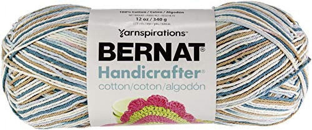 Bernat Handicrafter Cotton Off White Yarn - 2 Pack of 400g/14oz