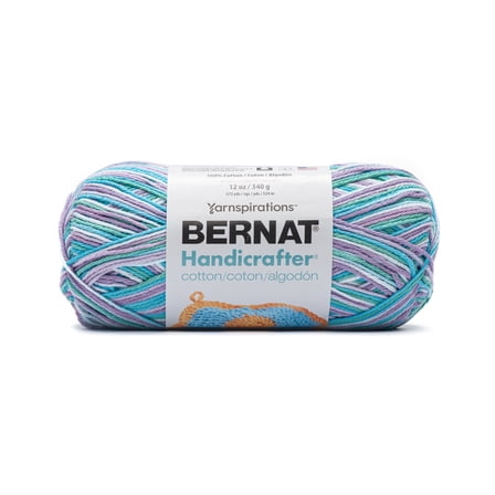 Bernat® Handi Cotton BB™ #4 Worsted (Medium) Cotton Yarn, Beach Ball Blue 12oz/340g 608 Yards