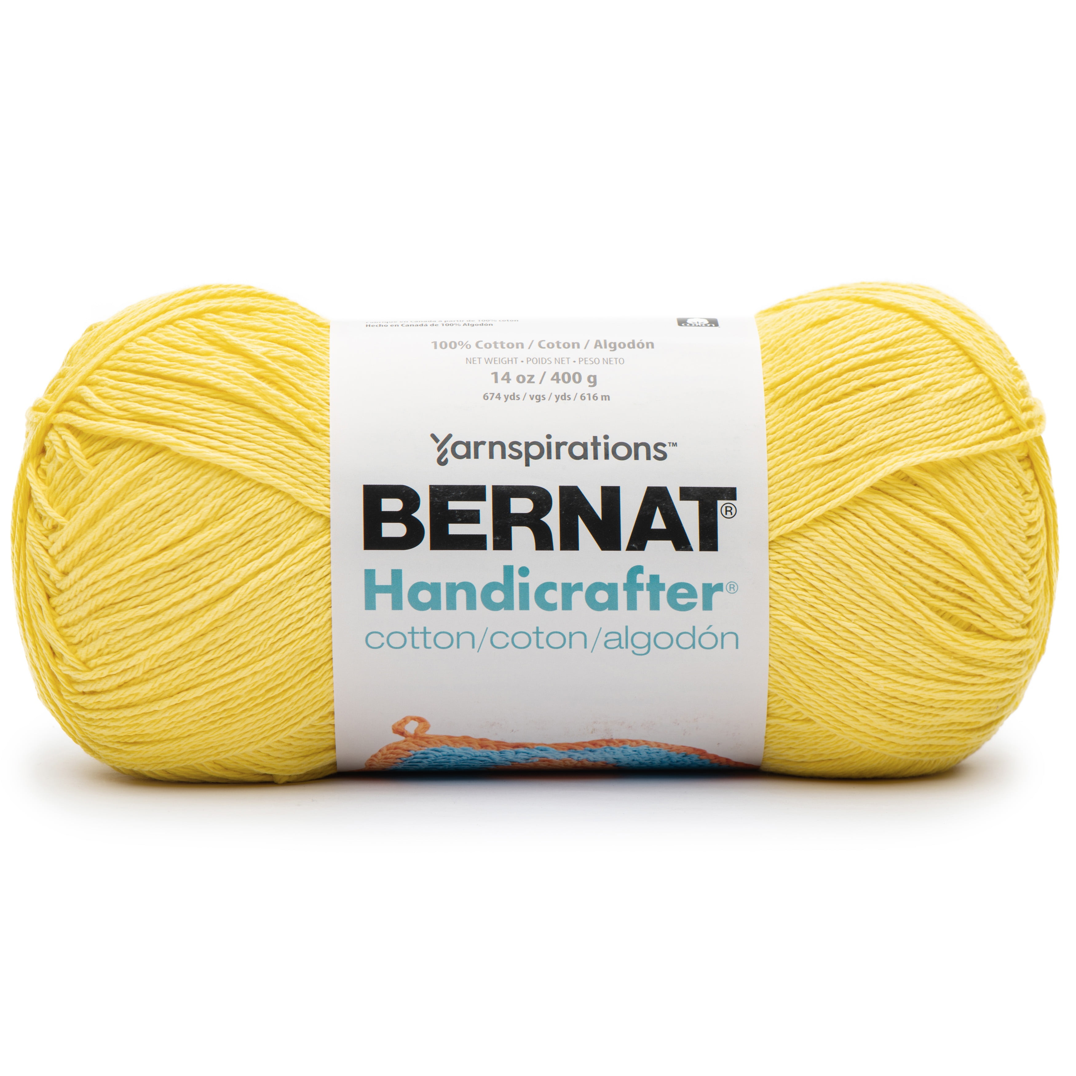 Bernat Handicrafter Cotton Yarn Solids Sunshine