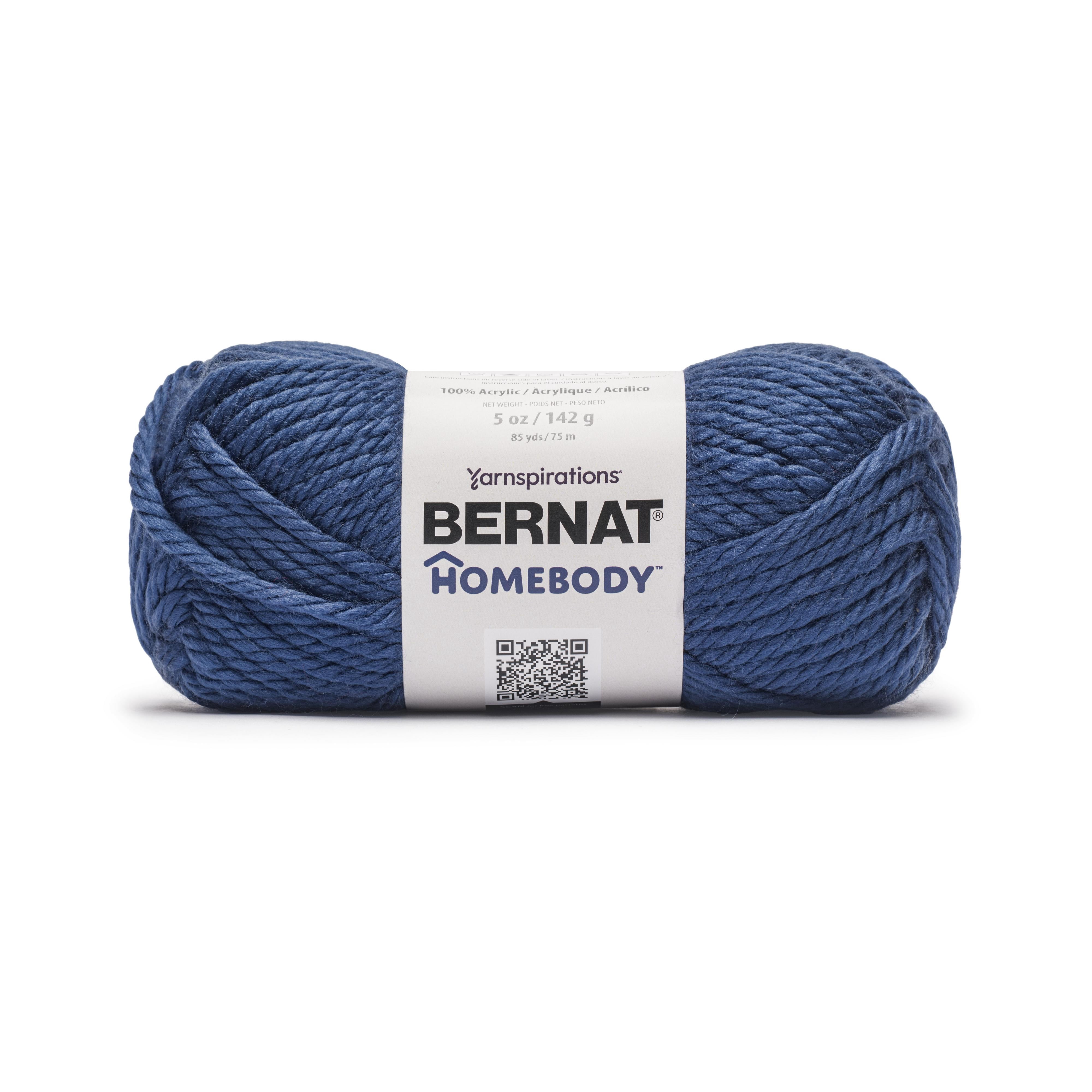 Bernat® Homebody™ #6 Super Bulky Acrylic Yarn, Rocky Mountain Blue 5oz/142g 85 Yards