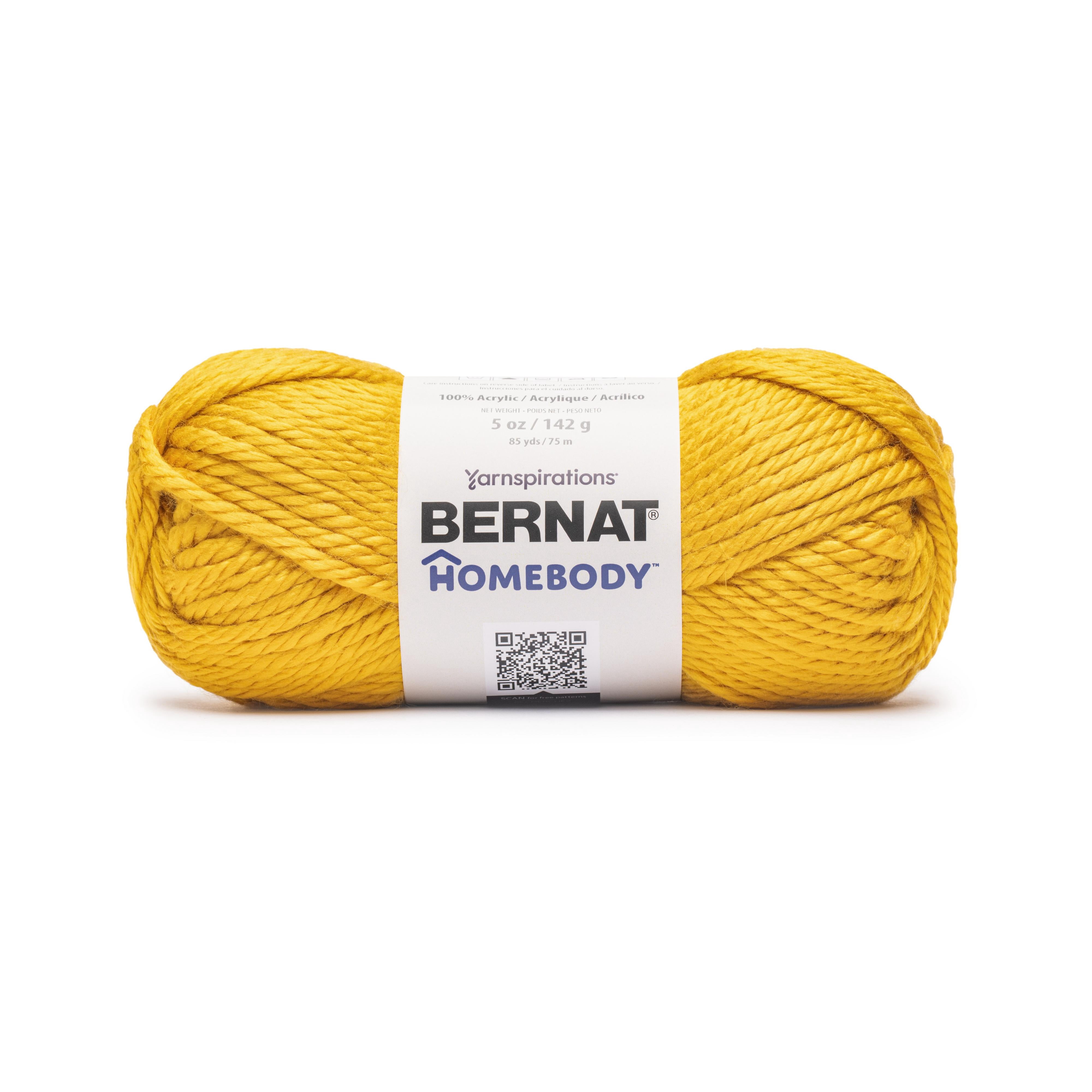 Bernat® Homebody™ #6 Super Bulky Acrylic Yarn, Yellowstone Yellow 5oz/142g 85 Yards