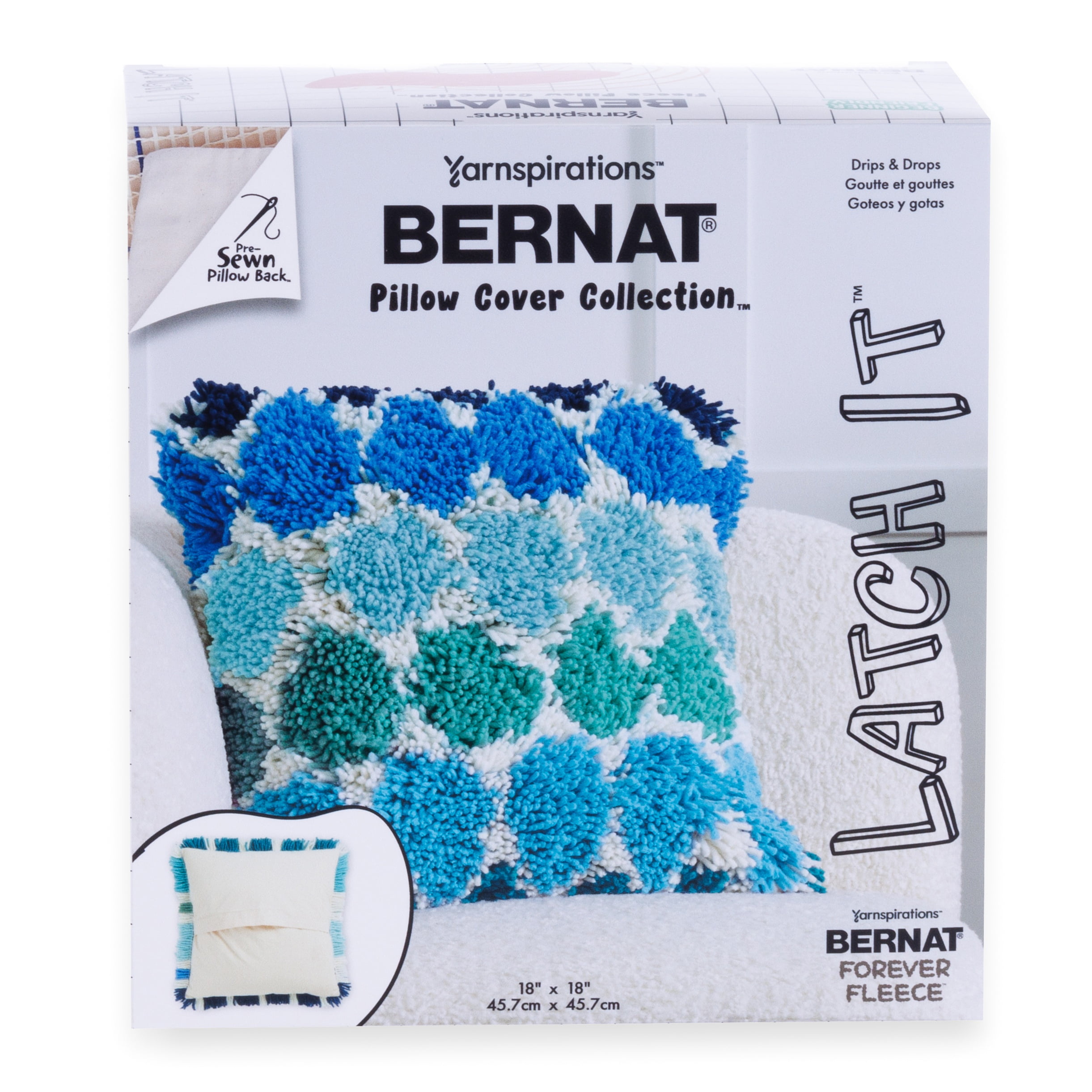 Bernat Latch It Pillow-Drips And Drops
