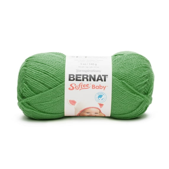 Bernat Light Acrylic Grass Green Yarn, 362 yd
