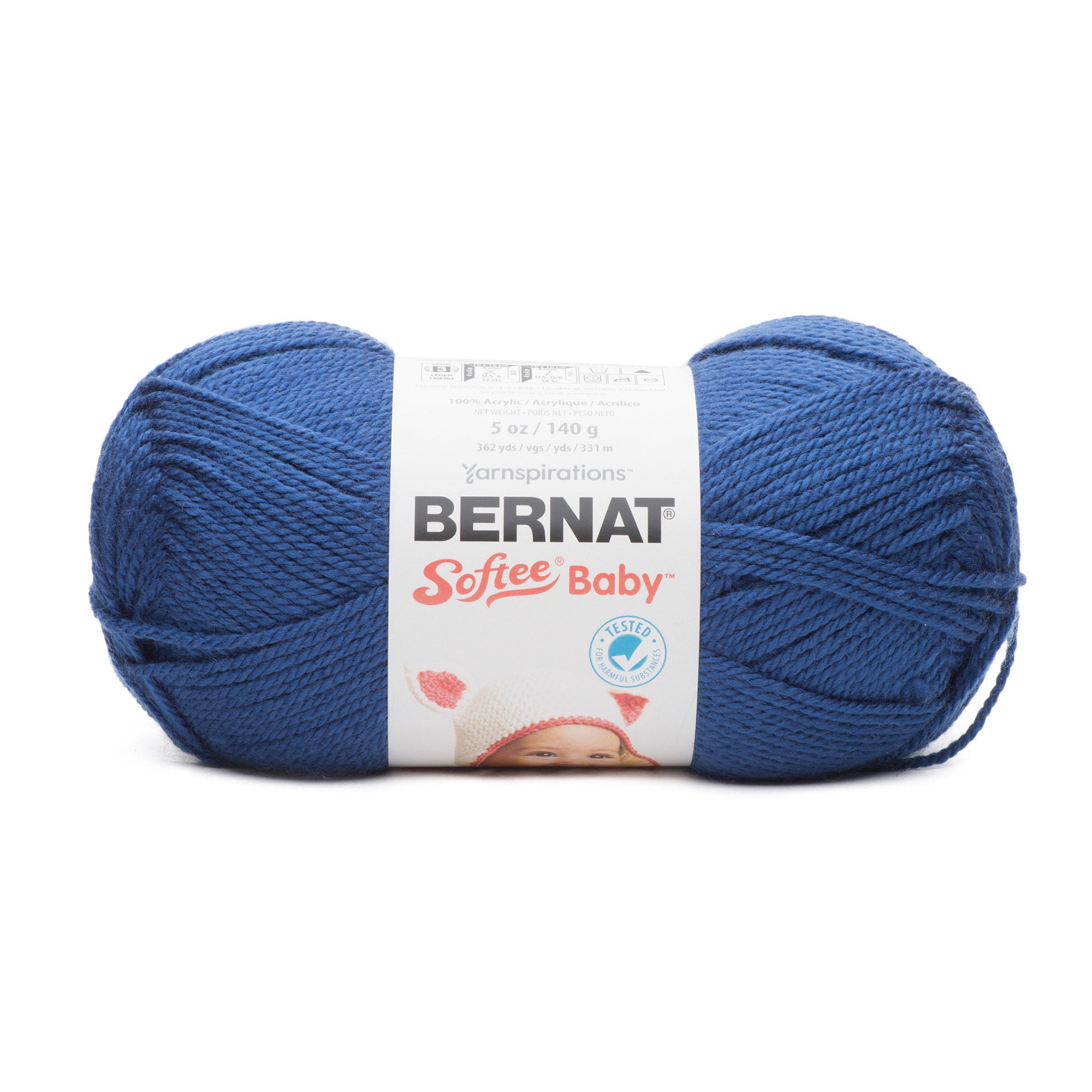  Bernat Softee Cotton Yarn Seaside Blue 161269-69011 (3-Skeins)  Same Dye Lot DK Light Worsted #3 Soft 60% Cotton, 40% Acrylic Bundle with 1  Artsiga Craft Bag