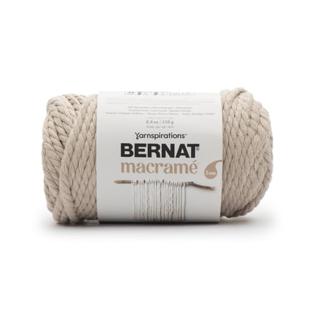 Bernat Macrame Yarn-Taupe