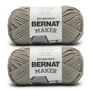 Bernat® Maker™ #5 Bulky Cotton Yarn, Fawn 8.8oz/250g 317 Yards (2 Pack)