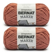 Bernat® Maker™ #5 Bulky Cotton Yarn, Sky Blue 8.8oz/250g 317 Yards (2 Pack)