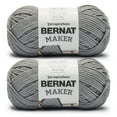 thumbnail image 1 of Bernat® Maker™ #5 Bulky Cotton Yarn, Gray 8.8oz/250g 317 Yards (2 Pack), 1 of 4