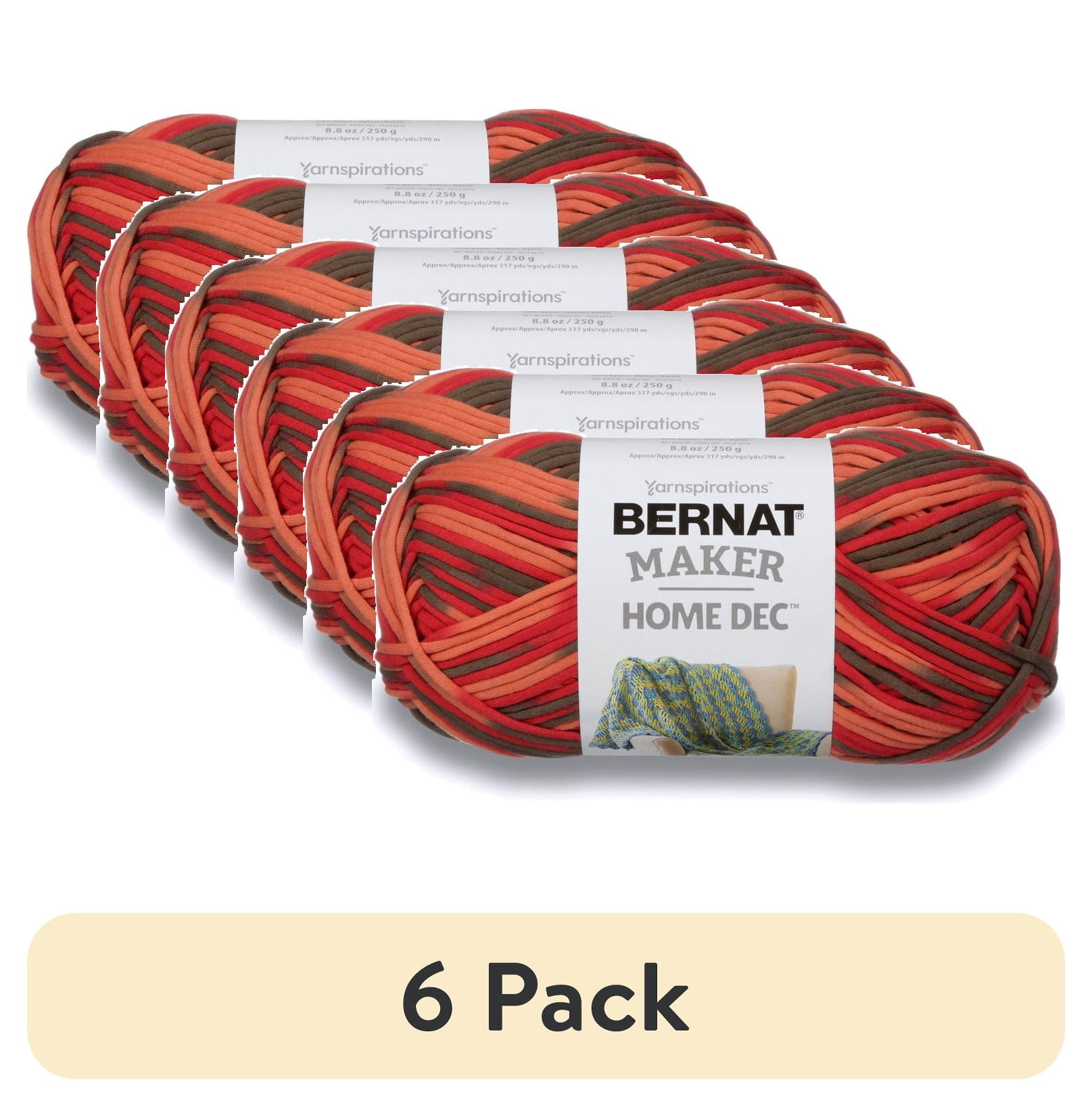 Bernat Maker Splash Yarn – 2 Pack Bulky Cotton Blend For Knitting & Crochet