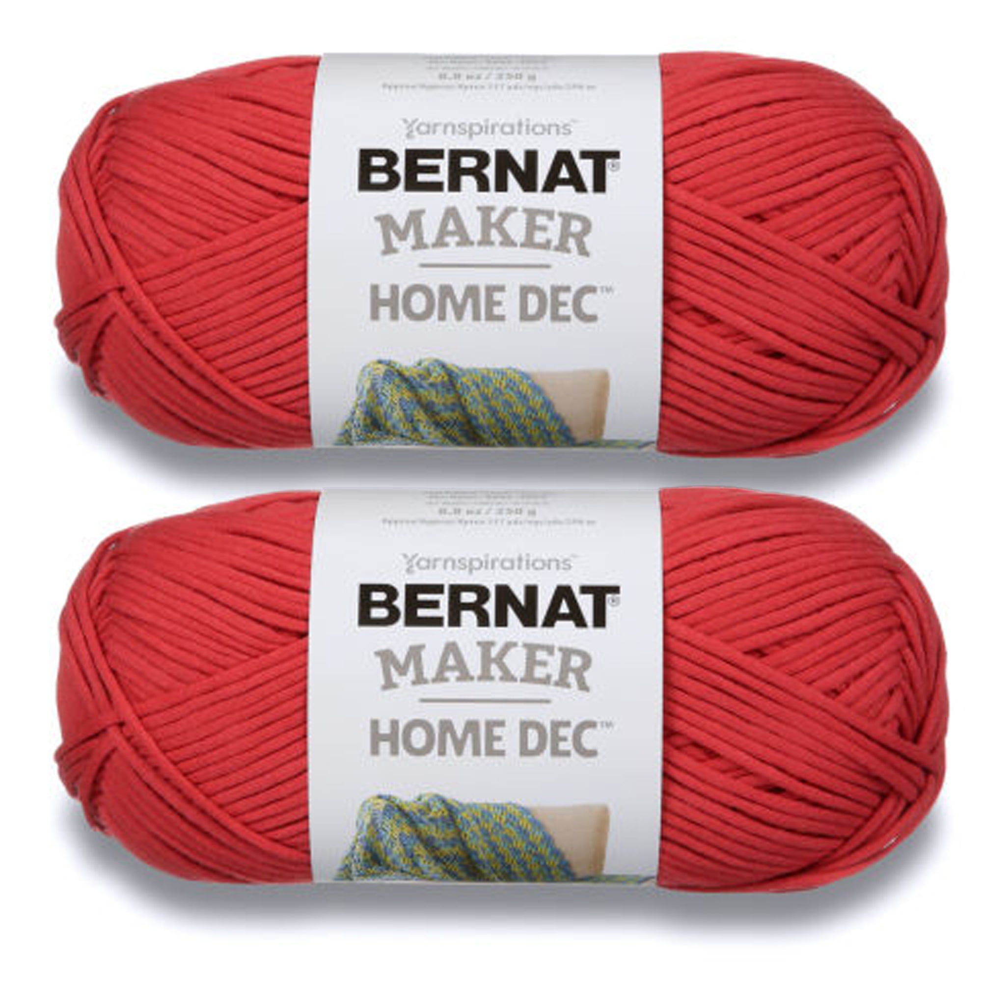 Bernat maker home dec yarn assorted colours, price is per skien.
