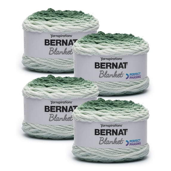 Bernat® Perfect Phasing #6 Super Bulky Polyester Yarn, forest 10.5oz/300g 220Yd(4 Pk)