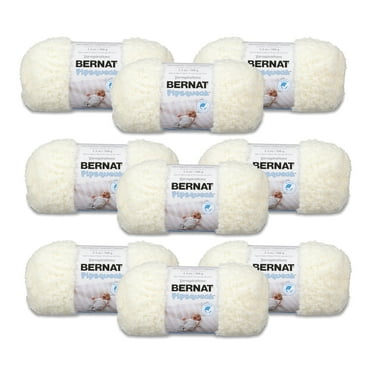 Bernat® Pipsqueak™ #5 Bulky Polyester Yarn, Vanilla 3.5oz/100g, 101 Yards (9 Pack)