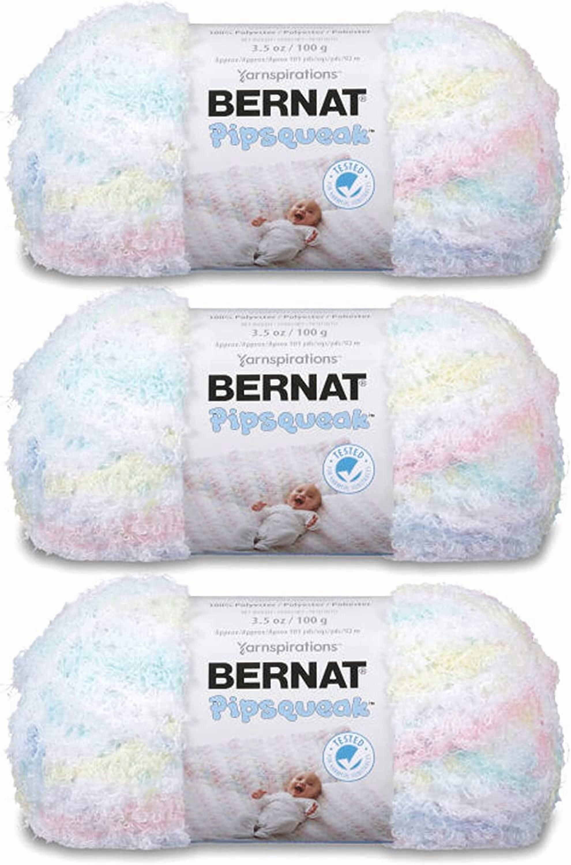 Bernat Pipsqueak Baby Baby Print Yarn - 3 Pack of 100g/3.5oz - Polyester - 5 Bulky - 101 Yards - Knitting/Crochet