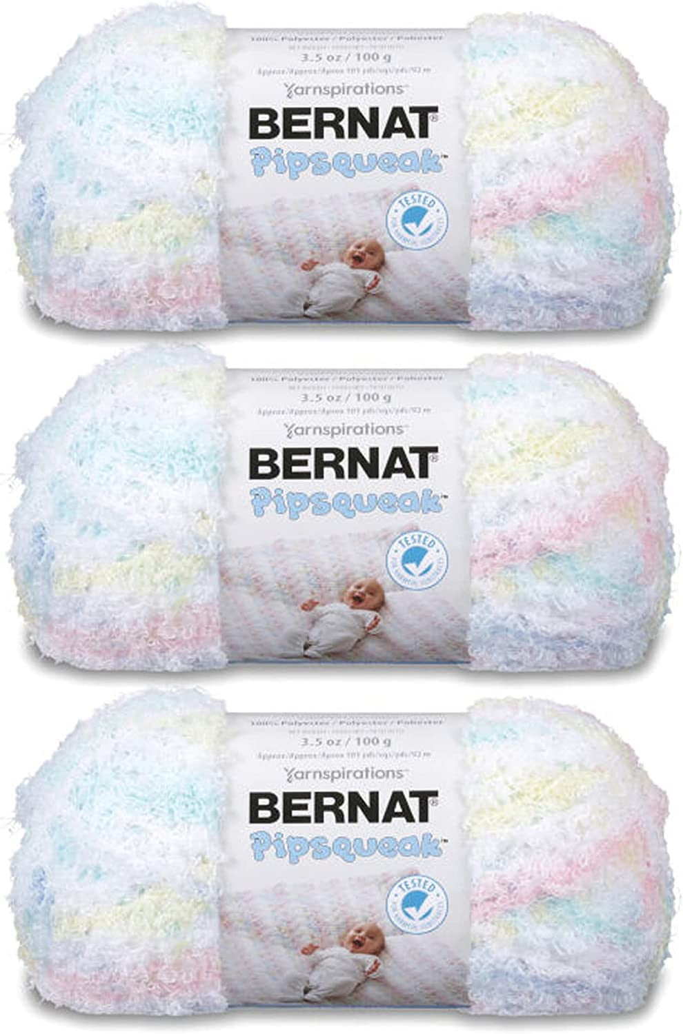 Bernat Pipsqueak Soft Weight Yarn Baby Print Multipack of 3 Walmart