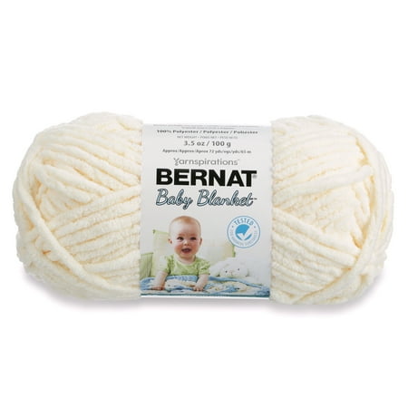 Bernat Polyester Baby Blanket Yarn (100 g/3.5 oz), Vanilla