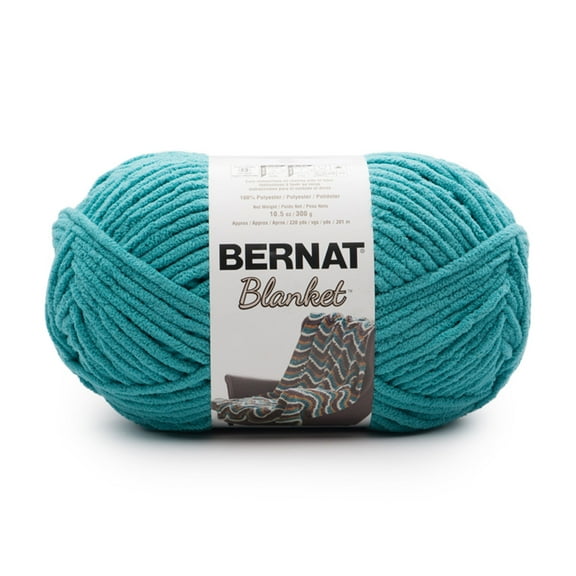 Bernat Polyester Blanket Coastal Collection Yarn (300 g/10.5 oz), Aquatic