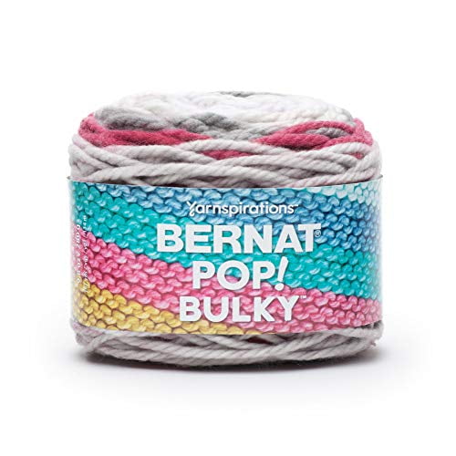Bernat Pop Bulky yarn, Poppy Gray