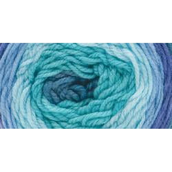 Bernat Pop! Medium Acrylic Blue Chambray Yarn, 280 yd