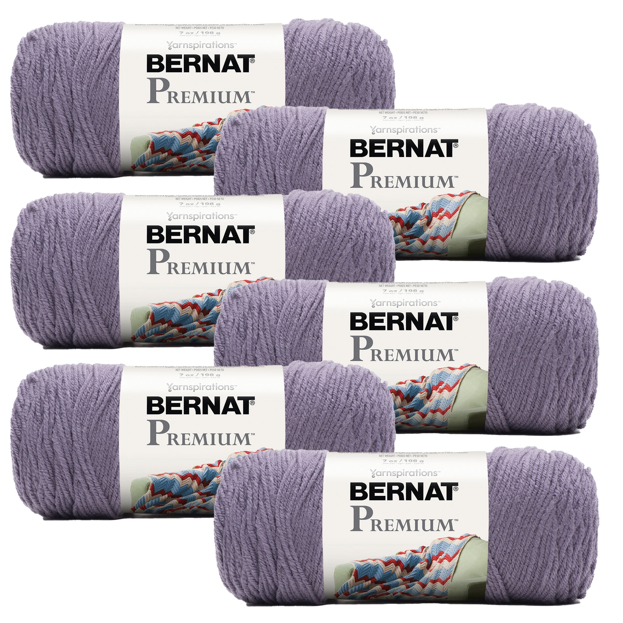 Mainstays Medium Acrylic Purple Yarn, 7 Oz 397 Yards 