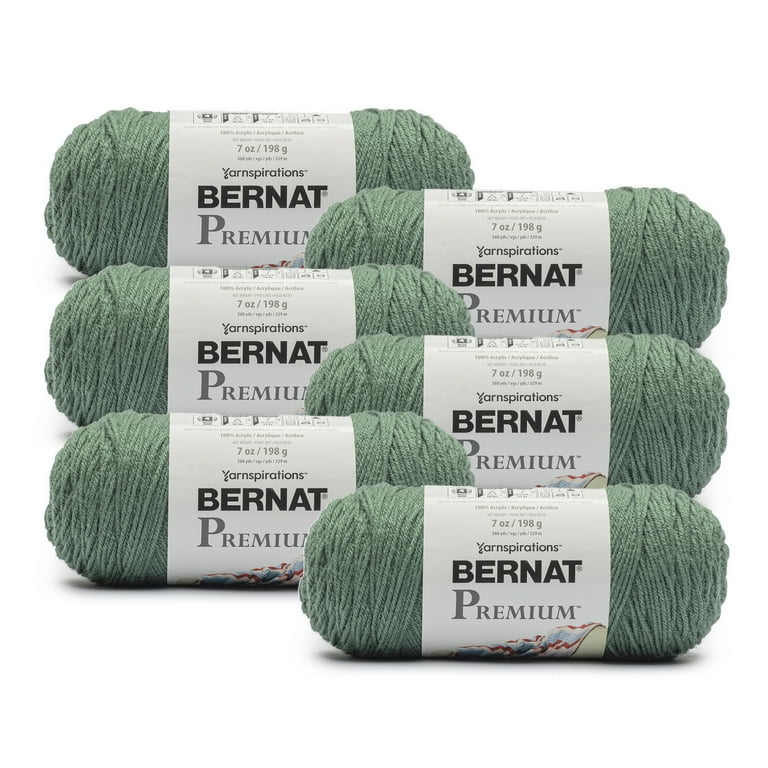 Bernat® Premium™ #4 Medium Acrylic Yarn, Ivy 7oz/198g, 360 Yards