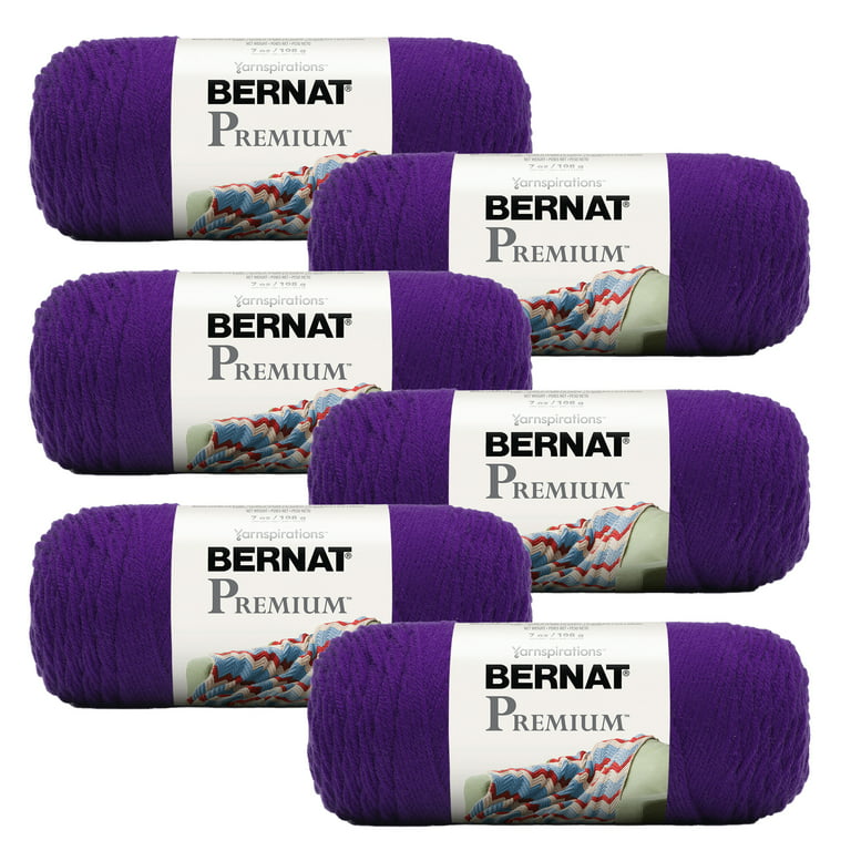 Bernat® Premium™ #4 Medium Acrylic Yarn, Ultra Violet 7oz/198g