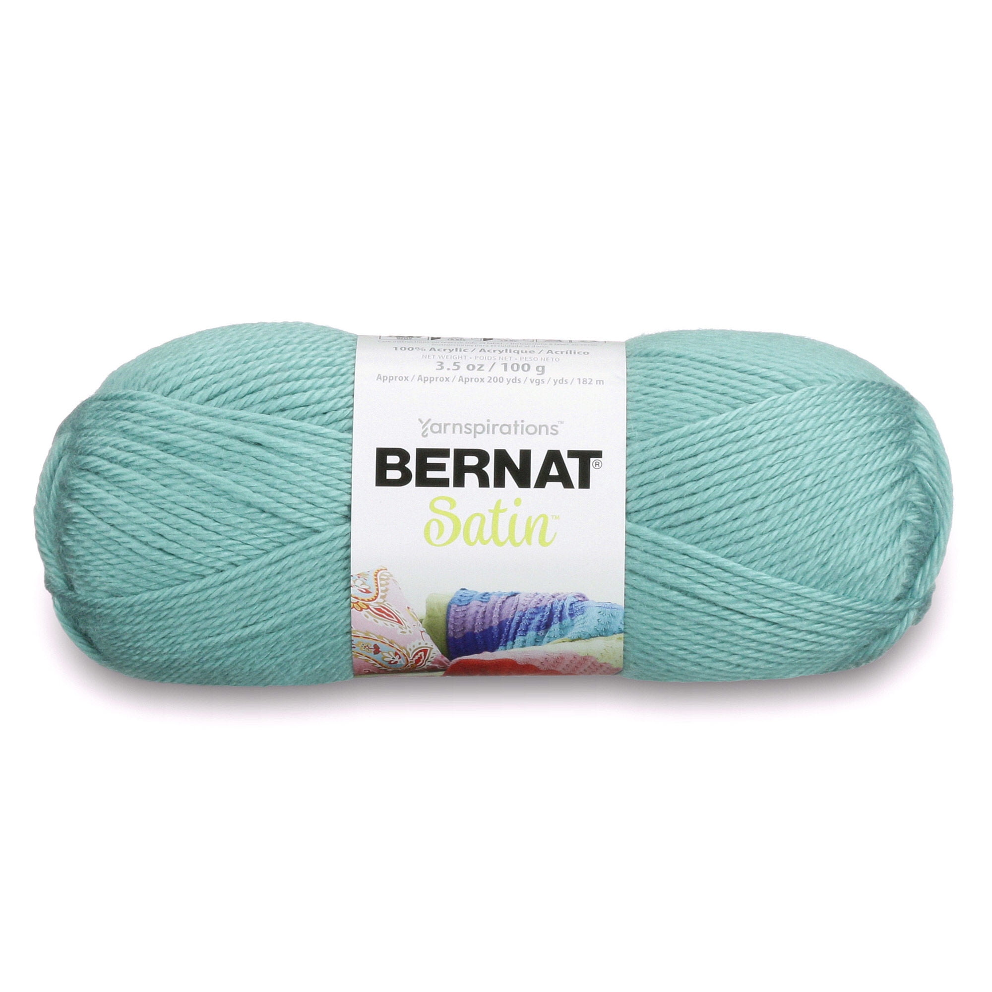 Bernat Satin Yarn 100G 3.5Oz Fern Walmart