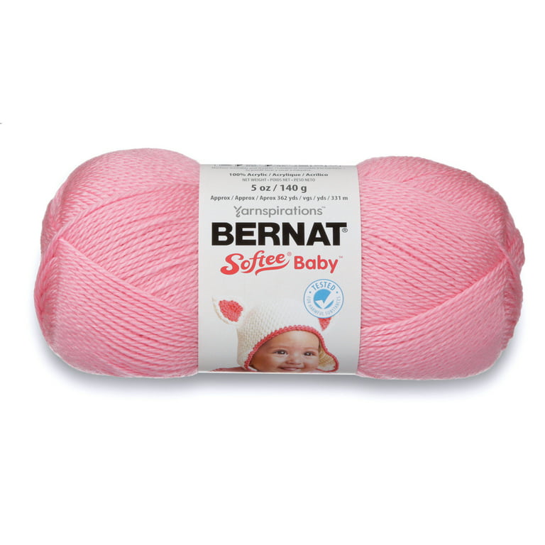 Bernat Softee Cotton #3 Light Cotton Blend Yarn, Feather Gray 4.2oz/120g, 254 Yards (3 Pack), Size: Three-Pack