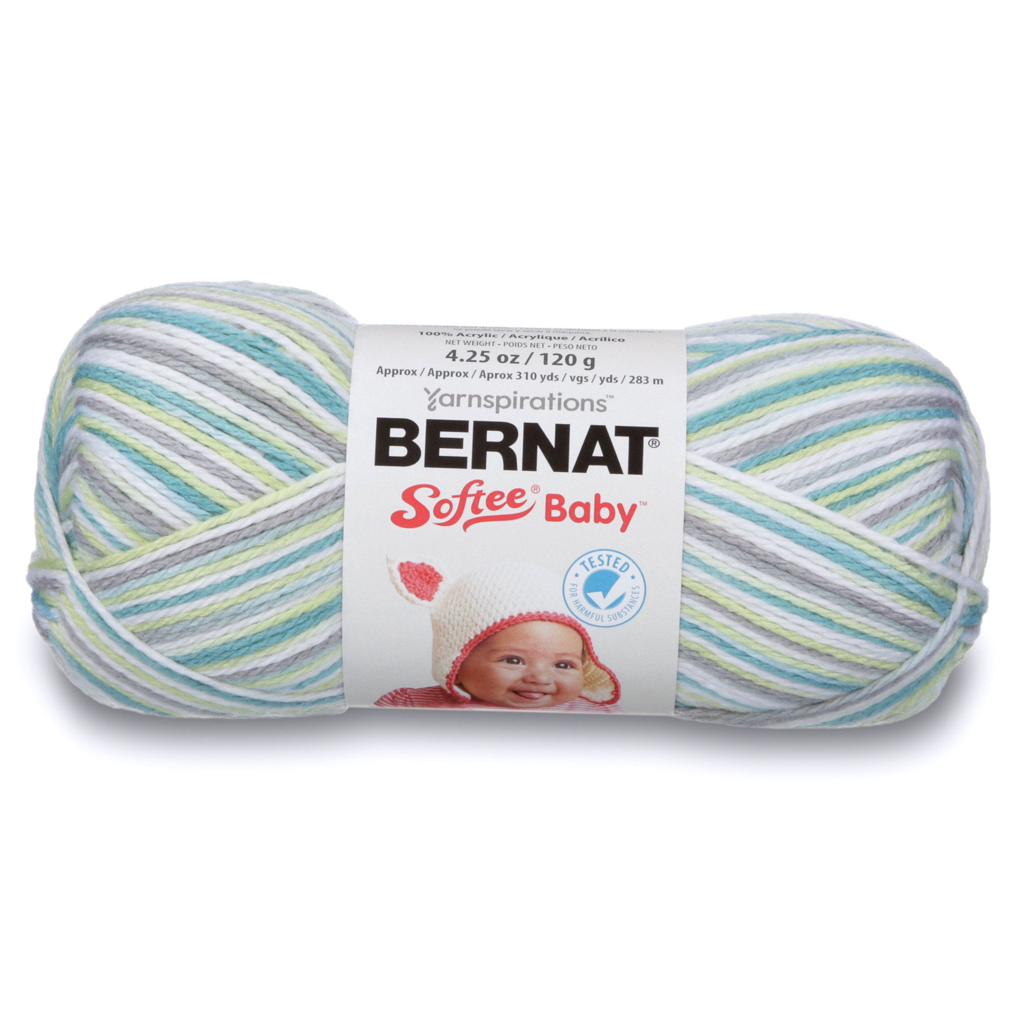 Bernat® Softee® Cotton™ Yarn, Cotton Blend #3 Light, 4.2oz/120g, 254 Yards  