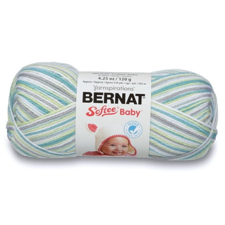 Bernat® Softee® Baby™ #3 Light Acrylic Yarn, Prince Pebbles Ombre 4.25oz/120g, 310 Yards