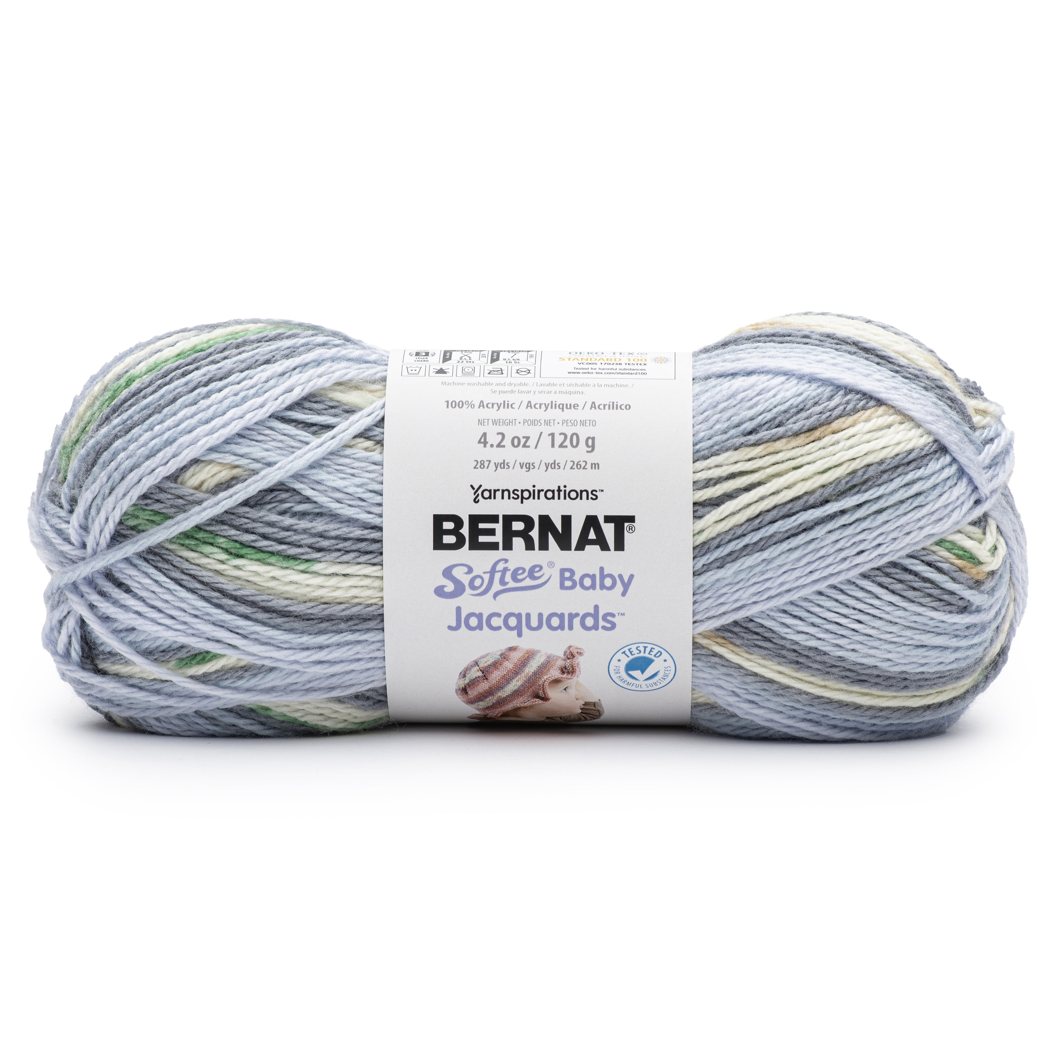 Bernat Softee Baby Jacquards Yarn-River Ripples